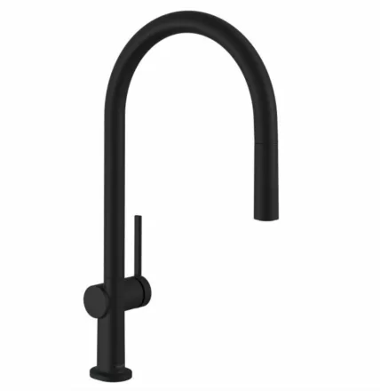 Hansgrohe Talis M54 matt fekete konyhai csaptelep 210, kihúzható zuhanyfejjel 72803670