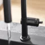 Hansgrohe Talis M54 matt fekete konyhai csaptelep 210, kihúzható zuhanyfejjel 72803670