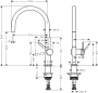 Hansgrohe Talis M54 matt fekete konyhai csaptelep 220 72804670