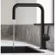 Hansgrohe Talis M54 matt fekete konyhai csaptelep 220, 72806670