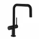 Hansgrohe Talis M54 U 220 konyhai csaptelep elzárószeleppel, 1jet, matt fekete 72807670