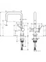 Hansgrohe Talis M54 U 220 konyhai csaptelep elzárószeleppel, 1jet, matt fekete 72807670
