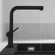 Hansgrohe Talis M54 konyhai csaptelep 270 kihúzható zuhanyfejjel matt fekete 72808670