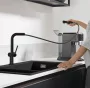 Hansgrohe Talis M54 konyhai csaptelep 270 kihúzható zuhanyfejjel matt fekete 72808670