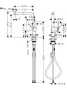 Hansgrohe Talis M54 konyhai csaptelep 270 kihúzható zuhanyfejjel matt fekete 72808670
