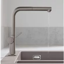 Hansgrohe Talis M54 konyhai csaptelep 270 kihúzható zuhanyfejjel rozsdamentes acél hatású 72808800
