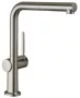 Hansgrohe Talis M54 konyhai csaptelep 270 kihúzható zuhanyfejjel rozsdamentes acél hatású 72808800