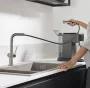 Hansgrohe Talis M54 konyhai csaptelep 270 kihúzható zuhanyfejjel rozsdamentes acél hatású 72808800