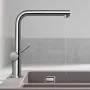 Hansgrohe Talis M54 króm konyhai csaptelep 270, kihúzható zuhanyfejjel, sBox-os kivitel 72809000