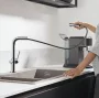 Hansgrohe Talis M54 króm konyhai csaptelep 270, kihúzható zuhanyfejjel, sBox-os kivitel 72809000