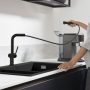 Hansgrohe Talis M54 matt fekete konyhai csaptelep 270, kihúzható zuhanyfejjel- sBox-kivitel 72809670