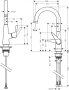 Hansgrohe Talis M51 rozsdamentes acél hatású konyhai csaptelep 220 72814800