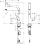 Hansgrohe Talis Select M51 króm konyhai csaptelep 220, kihúzható kifolyóval 72822000