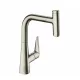 Hansgrohe Talis Select M51 rozsdamentes acél hatású konyhai csaptelep, kihúzható kifolyóval 72822800