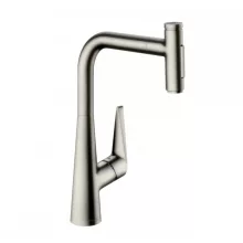   Hansgrohe Talis Select M51 konyhai csaptelep, kihúzható kifolyóval, rozsdamentes acél 72823800