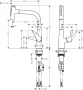 Hansgrohe Talis Select M51 króm konyhai csaptelep 200, kihúzható kifolyóval 72824000