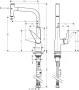 Hansgrohe Talis Select M51 víztakarékos konyhai csaptelep 300 kihúzható zuhanyfejjel, króm 72826000