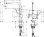 Hansgrohe Talis M54 konyhai csaptelep 270 elzárószeleppel, 1jet, rozsdamentes acél 72827800