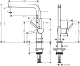 FELSZERELT Hansgrohe Talis M54 konyhai csaptelep 270, króm 72840000