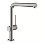Hansgrohe Talis M54 egykaros konyhai csaptelep 270, szálcsiszolt fekete/króm 72840340