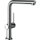 Hansgrohe Talis M54 konyhai csaptelep 270 Eco 1jet, kihúzható zuhanyfejjel, króm 72845000