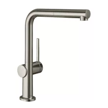   Hansgrohe Talis M54 konyhai csaptelep nyíltrendszerű vízmelegítőkhöz kihúzható kifolyóval, rozsdamentes acél hatású 72860800