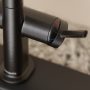 Hansgrohe Talis Select M54 PowderSpray egykaros konyhai csaptelep 3 jet Semi-Pro, szálcsiszolt fekete króm 72861340