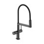 Hansgrohe Talis Select M54 PowderSpray egykaros konyhai csaptelep 3 jet Semi-Pro, szálcsiszolt fekete króm 72861340