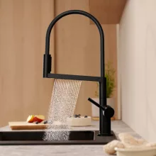   Hansgrohe Talis Select M54 PowderSpray egykaros konyhai csaptelep 3 jet Semi-Pro, matt fekete 72861670