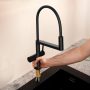 Hansgrohe Talis Select M54 PowderSpray egykaros konyhai csaptelep 3 jet Semi-Pro, matt fekete 72861670