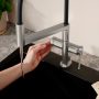 Hansgrohe Talis Select M54 PowderSpray egykaros konyhai csaptelep 3 jet Semi-Pro, rozsdamentes acél hatású /matt fekete 72861800