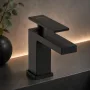 Hansgrohe Tecturis E 80 víztakarékos mosdó csaptelep CoolStart matt fekete 73001670