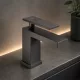 Hansgrohe Tecturis E 80 mosdó csaptelep automata lefolyógarnitúrával CoolStart szálcsiszolt fekete króm 73002340