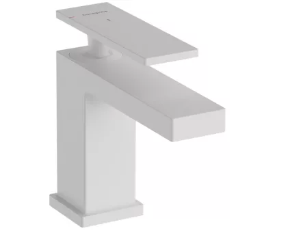 Hansgrohe Tecturis E hidegindítású mosdó csaptelep 80 automata lefolyógarnitúrával, matt fehér 73004700