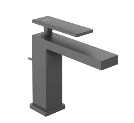 Hansgrohe Tecturis E 110 víztakarékos mosdó csaptelep automata lefolyógarnitúrával, szálcsiszolt fekete króm 73010340