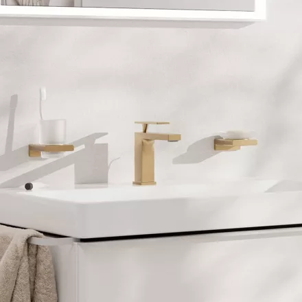 HansGrohe Tecturis E 110 mosdó csaptelep, lefolyógarnitúra nélkül, szálcsiszolt bronz 73011140