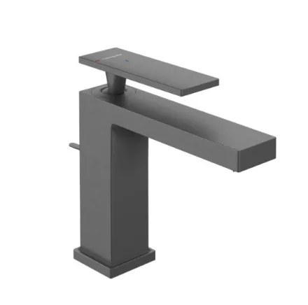 Hansgrohe Tecturis E 110 mosdó csaptelep automata lefolyógarnitúrával CoolStart szálcsiszolt fekete króm 73014340