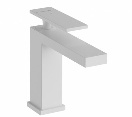 Hansgrohe Tecturis E 110 mosdó csaptelep lefolyógarnitúrával, CoolStart, matt fehér 73014700