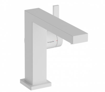 Hansgrohe Tecturis E mosdó csaptelep Fine 110 automata lefolyóval, CoolStart, matt fehér 73023700