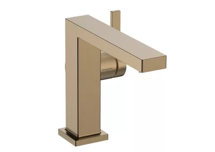 Hansgrohe Tecturis E egykaros hidegindítású mosdó csaptelep 110 Push-Open lefolyógarnitúrával, szálcsiszolt bronz 73024140