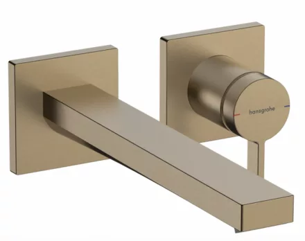 Hansgrohe Tecturis E víztakarékos falsík alatti mosdó csaptelep szálcsiszolt bronz 73051140