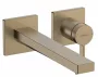 Hansgrohe Tecturis E víztakarékos falsík alatti mosdó csaptelep szálcsiszolt bronz 73051140