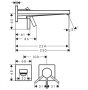 Hansgrohe Tecturis E víztakarékos falsík alatti mosdó csaptelep, matt fehér 73051700