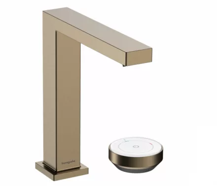 Hansgrohe Tecturis E 150 hidegindítású 2 lyukú mosdó csaptelep lefolyógarnitúrával szálcsiszolt bronz 73053140