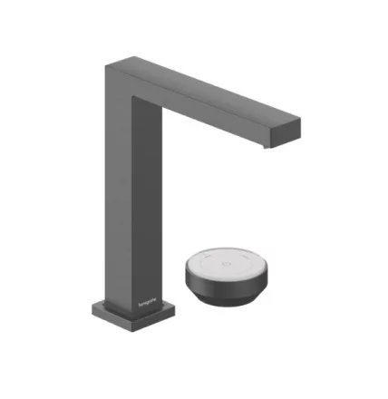 Hansgrohe Tecturis E 150 hidegindítású 2 lyukú mosdó csaptelep lefolyógarnitúrával szálcsiszolt fekete króm 73053340