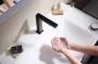 Hansgrohe Tecturis E 150 hidegindítású 2 lyukú mosdó csaptelep lefolyógarnitúrával matt fekete 73053670