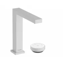 Hansgrohe Tecturis E 150 hidegindítású 2 lyukú mosdó csaptelep lefolyógarnitúrával matt fehér 73053700