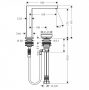 Hansgrohe Tecturis E 150 hidegindítású 2-lyukú mosdó csaptelep lefolyógarnitúrával, matt fehér 73053700