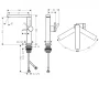 Hansgrohe Tecturis E Fine 210 mosdó csaptelep Push-open lefolyógarnitúrával CoolStart króm 73060000