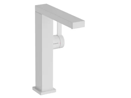 Hansgrohe Tecturis E hidegindítású mosdó csaptelep Fine 210 elforgatható kifolyóval és lefolyógarnitúrával, matt fehér 73063700